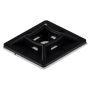 Cable Tie Base Up to 4.8mm Width Self Adhesive Black Pack 100