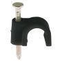 Deta 7-10mm Round Flex Cable Clip Black Pack 100 #