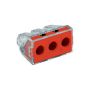 Wago 773-173 6mm 3-Way Push Connector 41A 50 Pack