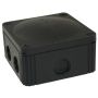 Wiska 607 110x110mm Weatherproof Junction Box Black