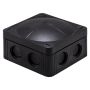 Wiska 308/5 85x85mm Junction Box with Wago Connectors Black