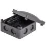Wiska 308/5 85x85mm Junction Box with Wago Connectors Black