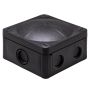 Wiska 407/5 95x95mm Junction Box with Wago Connectors Black
