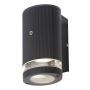 Forum Zink Helix GU10 Spotlight Photocell Up or Down Wall Light Black
