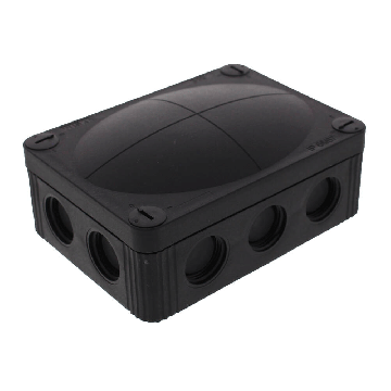 Image of Wiska Combi 310 117x85mm Weatherproof Junction Box Black