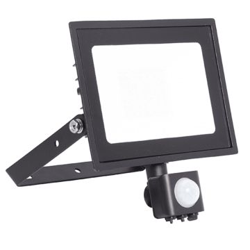 Image of Ansell Eden 30W LED Floodlight PIR 4000K Black