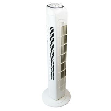 Image of Airmaster Oscillating Tower Fan 3 Speed with Timer with visible buttons on top