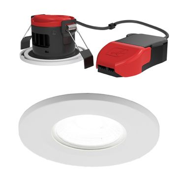 Image of Ansell APRILEDP/WW Prism Pro 6W Dimmable Fire Rated Downlight Warm White