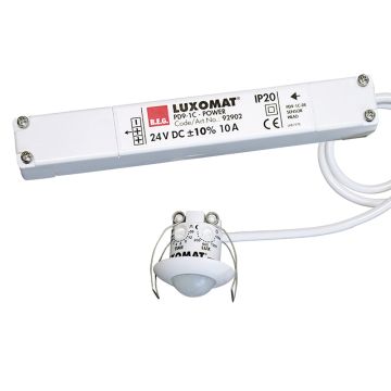 Image of BEG Micro PIR Detector Flush Ceiling Mounted 1000W 10A 360 Deg White