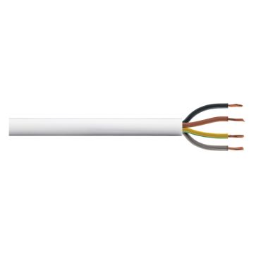 Image of 3094Y 4 Core 0.75mm Heat Resistant Flexible Cable White 1M