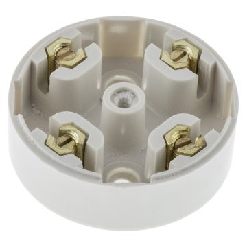 Image of BG Electrical 491W 20A Small Terminal Junction Box 4 Way White