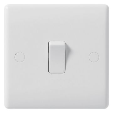 Image of BG Electrical 811 10A Switch 1 Gang White