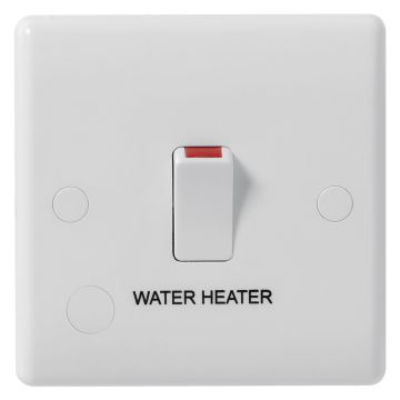 Image of BG Electrical 832WH 20A DP Water Heater Switch White