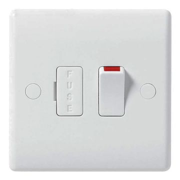 Image of BG Electrical 850 13A 2P Switched Fused Spur White
