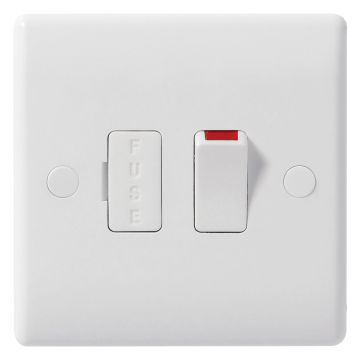Image of BG Electrical 851 13A 2P Switched Fused Spur White