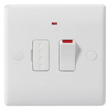 Image of BG Electrical 852 13A 2P Switched Fused Spur Neon White