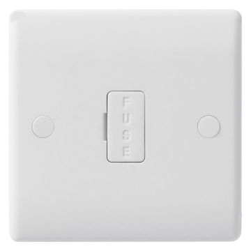 Image of BG Electrical 854 13A 2P Unswitched Fused Spur White