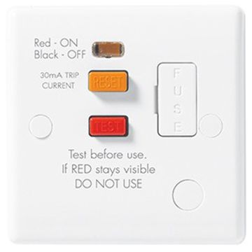 Image of BG Electrical 855RCD 13A RCD Fused White