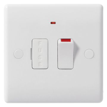 Image of BG Electrical 856 13A 2P Unswitched Fused Spur Neon White