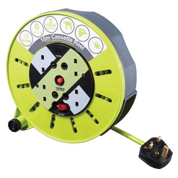 Image of BG Electrical Pro-XT Cable Cassette Reel 4 Gang 13A 10M