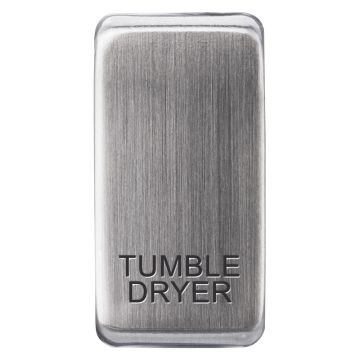 Image of BG Nexus Grid RRTDBS Rocker Printed Tumble Dryer Brushed Steel