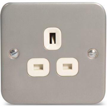 Image of BG Electrical Metalclad MC523 1 Gang 13A Unswitched Socket Outlet