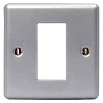 Image of BG Electrical Metalclad MC5EMS1 1 Module Square Front Plate