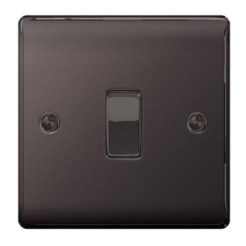 Image of BG Nexus Metal NBN13 10A Switch Intermediate Black Nickel