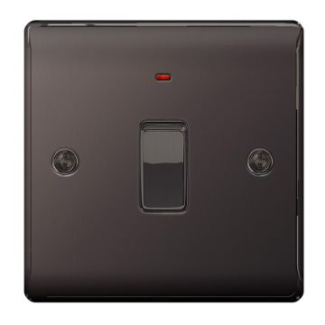 Image of BG Nexus Metal NBN31 20A DP Switch Neon Black Nickel