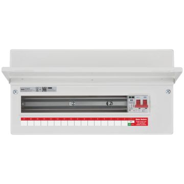 BG Consumer Unit CF19MS16-01 16 Way 100A Main Switch SPD