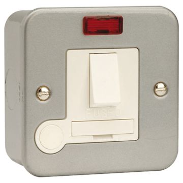 Image of Click Essentials Metal clad 10A Dual Gang Switch with 2Way Box CL012 