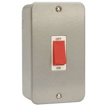 Image of Click Essentials Metal Clad 45A Cooker Control Switch CL202