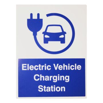 Image of Electric Vehicle Charging Station Aluminium Sign