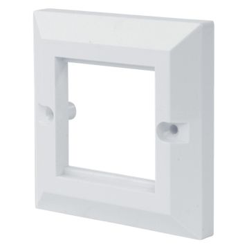 Image of CAT5E 1 Gang 2 Way Face Plate Bevel