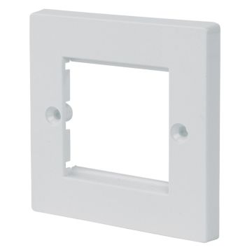 Image of CAT5E 1 Gang 2 Way Face Plate Flat