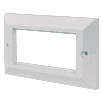 Image of CAT5E 2 Gang 4 Way Face Plate Bevel