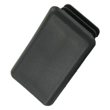 Image of PVC Shallow End Cap 41x21mm Black Each