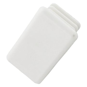 Image of PVC Shallow End Cap 41x21mm White Each