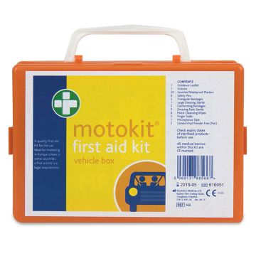 Image of Vehicle First Aid Kit Emergency Site Safety Handy Carry Case