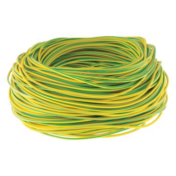 Image of PVC Over Sleeving Green and Yellow 8mm 100m