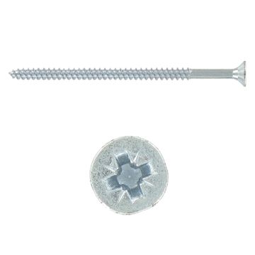 Image of Pozi Drive Countersunk Screw No.10 x 4 Inch 100 Pack