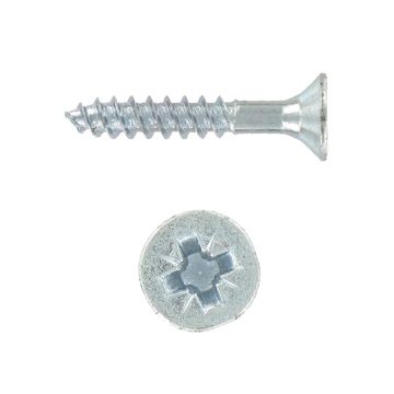 Image of Pozi Drive Countersunk Screw No.8 x 0.5 Inch 200 Pack