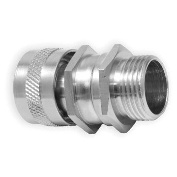 Image of Flexicon Male Swivel Gland 20mm Nickel Plated 2 Part Fitting