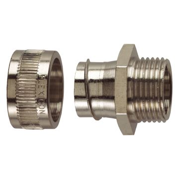 Image of Flexicon 20mm Nickel Coated Fixed Male Adaptor IP40 Each