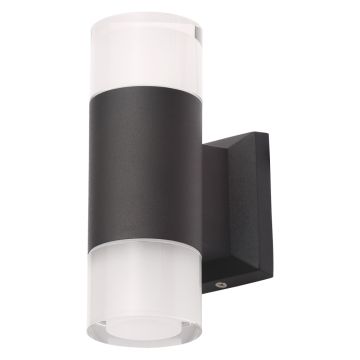 Image of LED RGB Colour Changing Up and Down Wall Light Remote Black