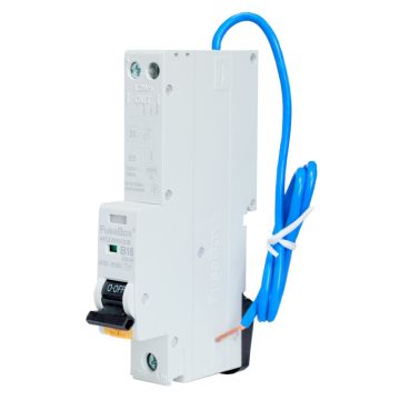 Image of Fusebox AFDD RCBO 16A 30mA Type A angled view