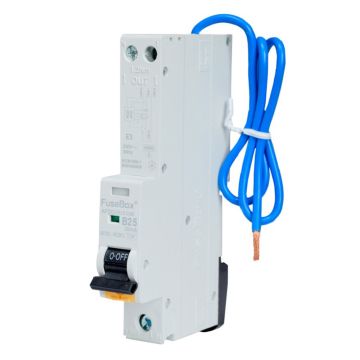 Image of Fusebox AFDD RCBO 25A 30mA Type A angled view
