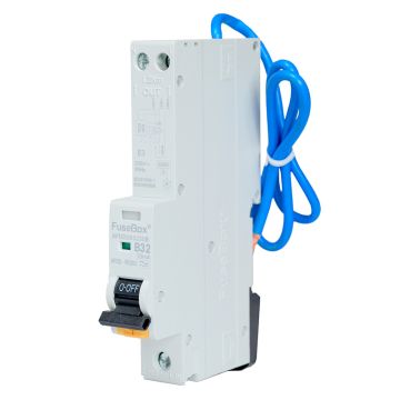 Image of Fusebox AFDD RCBO 32A 30mA Type A angled view