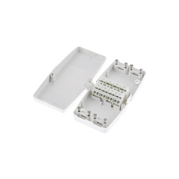 Image of Hager Ashley J804 4 Terminal Junction Box 20A White