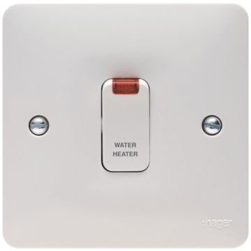 Image of Hager Sollysta Double Pole Water Heater Switch LED WMDP85N